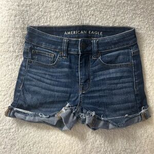 American Eagle Outfitters Dark Blue Jean Shorts